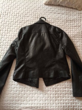 Chaqueta cuero negra mujer Primark Talla XS