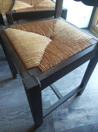 Conjunto de 6 sillas de enea