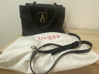 Bolso Guess Negro Cocodrilo