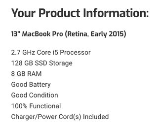 MacBook Pro 2016 + Cargador Apple + Funda