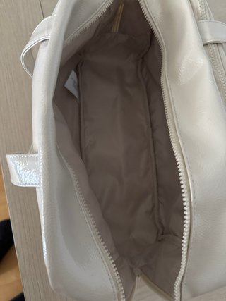 Bolso blanco charol mujer