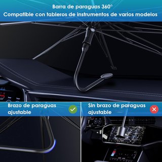 Protector solar parabrisas plegable 360° UPF 50+