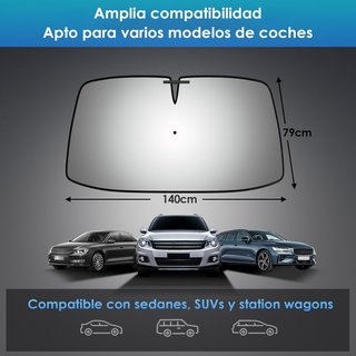 Protector solar parabrisas plegable 360° UPF 50+