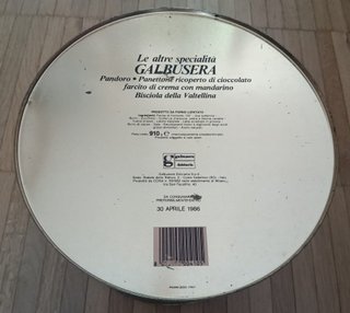 Scatola Latta Vintage Panettone Galbusera 1985