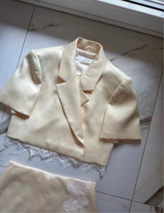 Completo Zara blazer e gonna pizzo