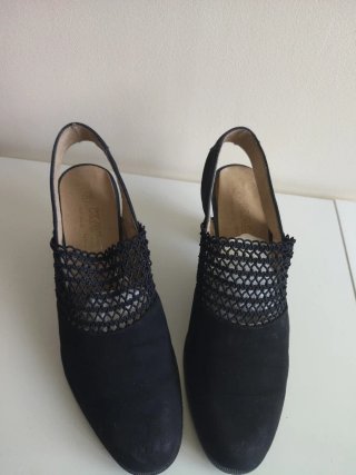 Zapatos de fiesta negros tacón
