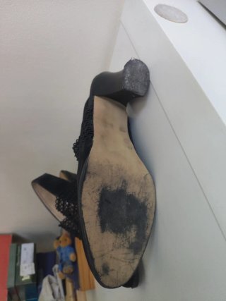 Zapatos de fiesta negros tacón