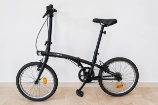 Bicicleta Plegable Negra B'TWIN - SIN MARCHAS