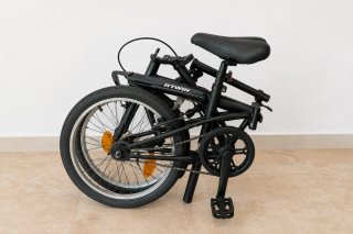 Bicicleta Plegable Negra B'TWIN - SIN MARCHAS