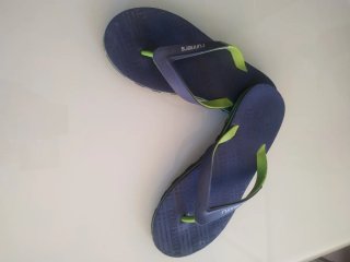 Chanclas Runners Hombre Talla 44 Azul/Verde