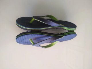 Chanclas Runners Hombre Talla 44 Azul/Verde