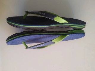 Chanclas Runners Hombre Talla 44 Azul/Verde