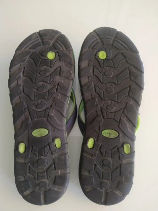 Chanclas Runners Hombre Talla 44 Azul/Verde