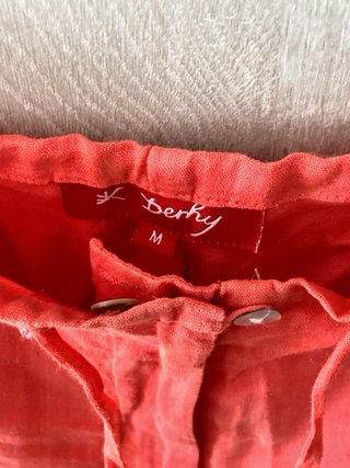Pantalón capri degradado con abalorios