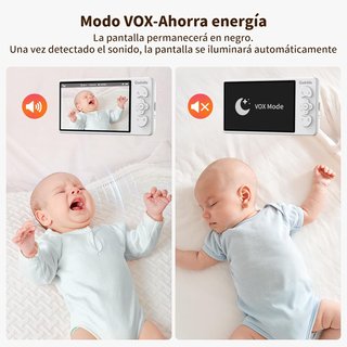 Cámara vigilancia bebé con pantalla LCD