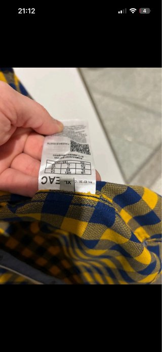 Camicia a quadri Guess uomo
