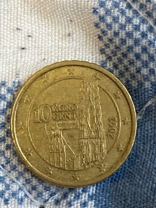 Moneda 10 Céntimos Euro 2002