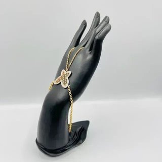 Pulsera Manita Mariposa Bicolor 18K