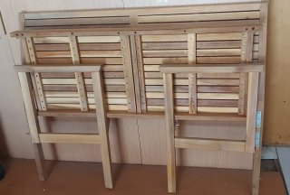Banco de madera para jardín plegable