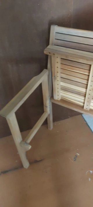 Banco de madera para jardín plegable