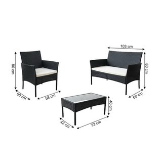 CONJUNTO NUEVO DE TERRAZA O JARDIN RATAN