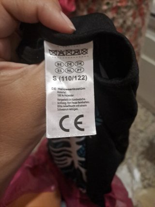 Disfraz esqueleto niña talla 4-6