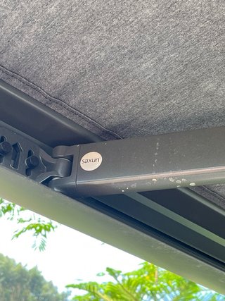 Toldo de jardín gris grafito