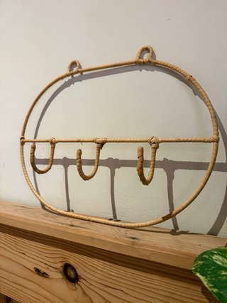 Perchero Rattan Decoración Mediterránea