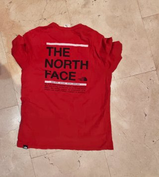 Camiseta The North Face Roja Manga Corta original