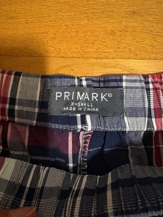 Pantalón pijama cuadros azul y rojo