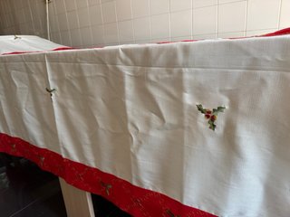 Toalha de mesa e guardanapos Natal