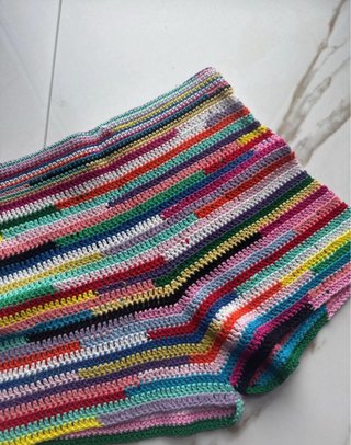Pantaloncino crochet fantasia stile Miu Miu