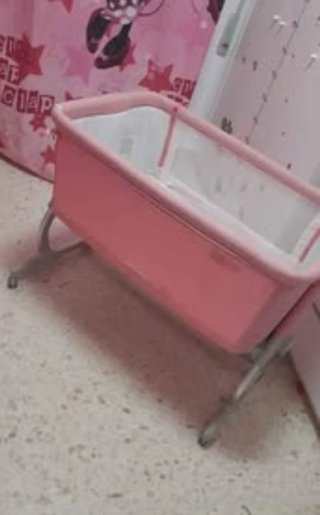 Mini Cuna Colecho Rosa Jane Baby side
