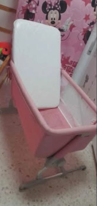 Mini Cuna Colecho Rosa Jane Baby side