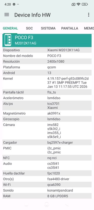 Xiaomi Poco F3 128GB Nero