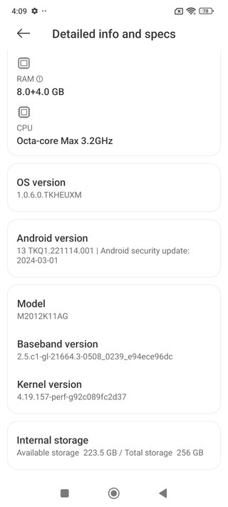 Xiaomi Poco F3 128GB Nero