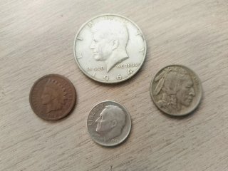 Monedas antiguas Estados Unidos...