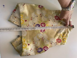 Chaleco niño fallero amarillo floral