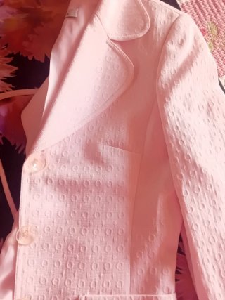 Conjunto mujer blazer y falda y top estampado