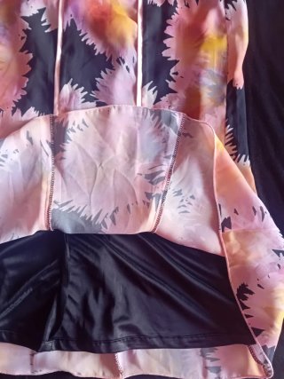 Conjunto mujer blazer y falda y top estampado
