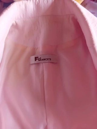 Conjunto mujer blazer y falda y top estampado