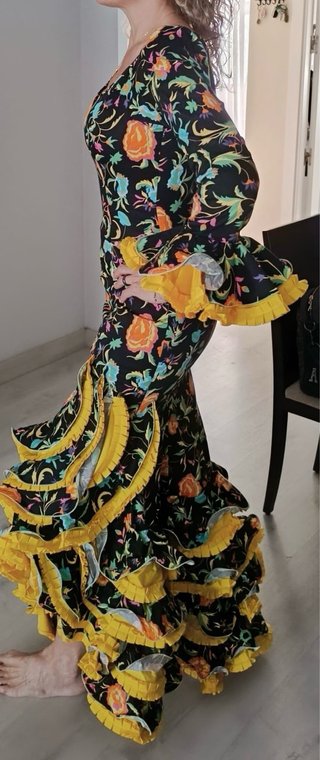 Traje Flamenca Manga Larga