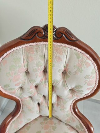 Silla Isabelina Tapizada Flores
