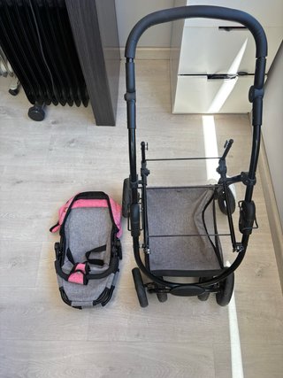 Carrito Gemelar Juguete Rosa