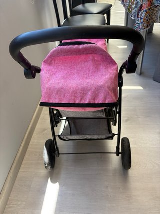 Carrito Gemelar Juguete Rosa