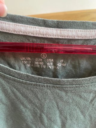 Camiseta básica manga larga verde Primark