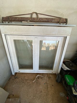 Ventana doble blanca
