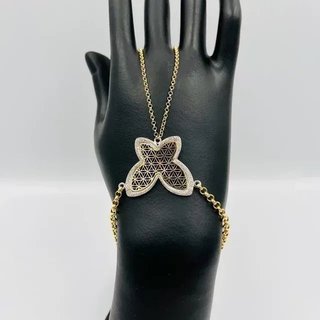 Pulsera Manita Mariposa Bicolor 18K