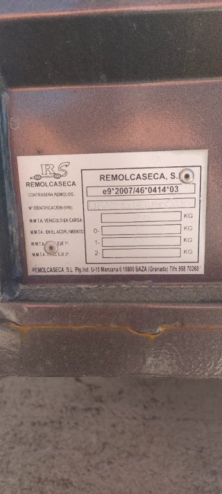 Vendo remolque basculante de 2 X 1, 20 metros