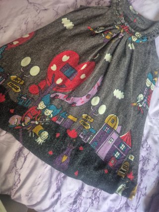 Vestido niña estampado otoño